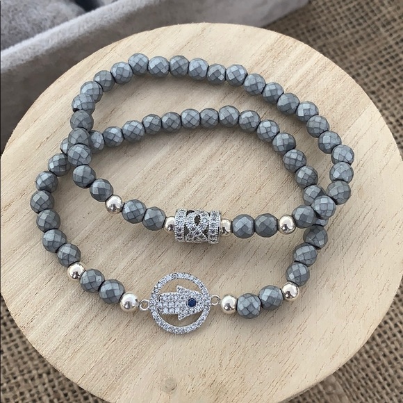 Silver Protection Bracelet Set - Picture 8 of 8